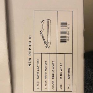 New  Republic - Kurt shoe white size 10